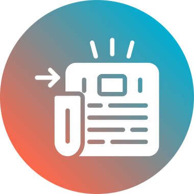 belge vektör simgesi modern basit çember çizimi