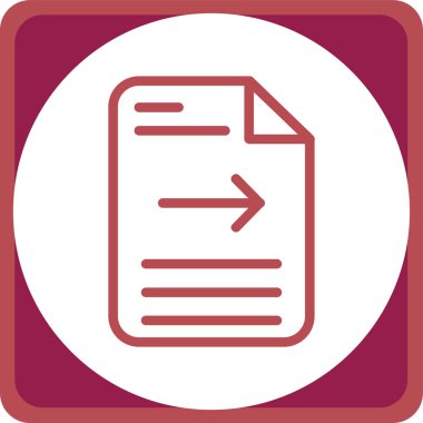 Dosya simgesinin vektör illüstrasyonu