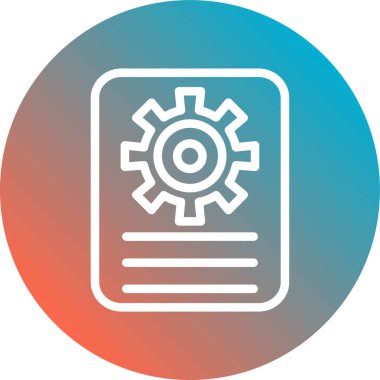 Modern oto tamir simgesinin vektör illüstrasyonu