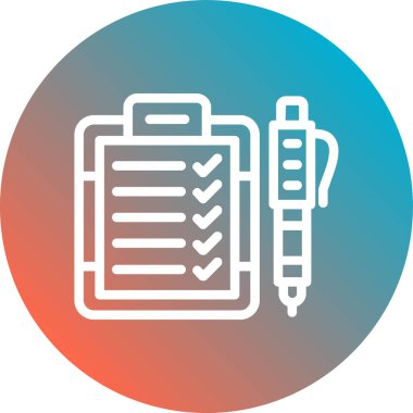 Liste. Vektör simgesi. resimleme