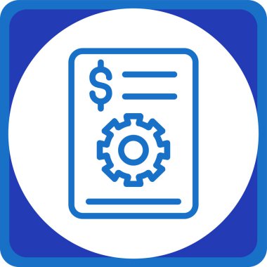 finansal rapor simgesi vektör illüstrasyonu