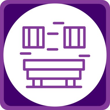 tren simgesi vektör illüstrasyonu