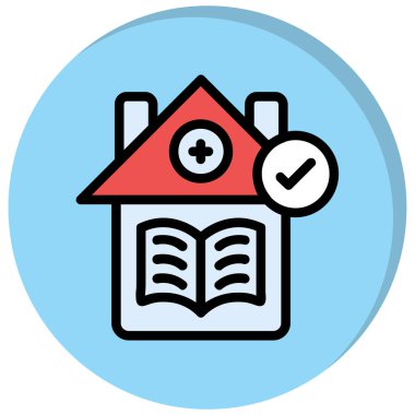 Kitap. Web simgesi basit illüstrasyon