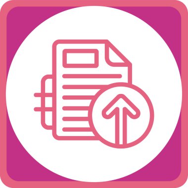 Belge. Web simgesi basit illüstrasyon