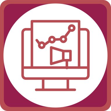 seo modern simgesinin vektör illüstrasyonu