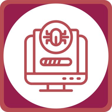 Bir bilgisayar faresinin dairesel çerçevesine sahip bilgisayar monitörü