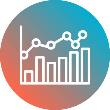 grafik ikonu vektör illüstrasyonu