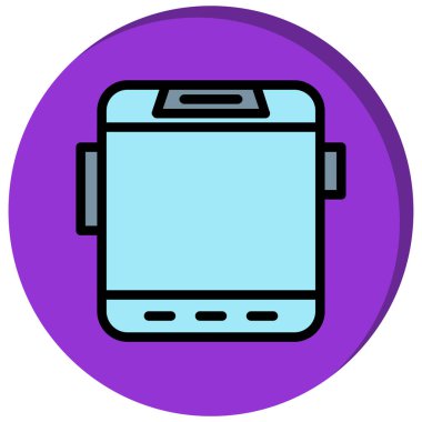 Akıllı telefon. Web simgesi basit illüstrasyon