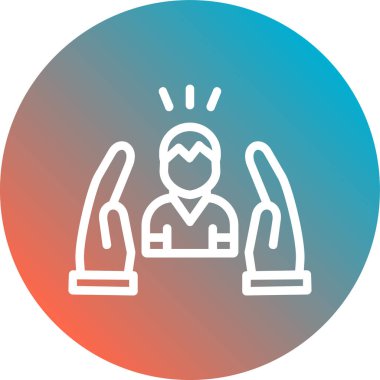 Öğrenci simgesi soyut arkaplanda izole edildi