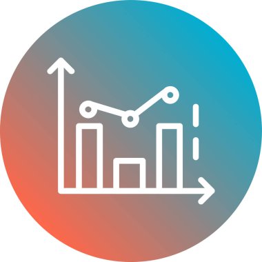 grafik simgesinin vektör illüstrasyonu