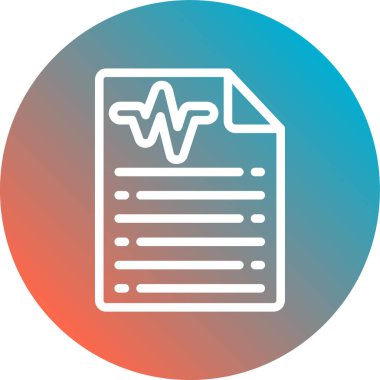 belge simgesi vektör illüstrasyonu