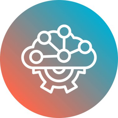 bulut vektörü simgesi modern basit illüstrasyon