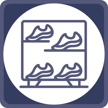 vector illustration of modern shoes icon