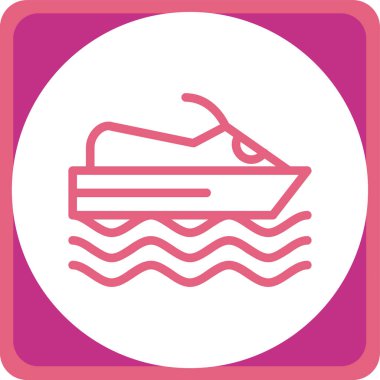 Gemi simgesi vektör illüstrasyonu