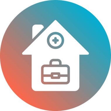 Ev simgesinin vektör illüstrasyonu