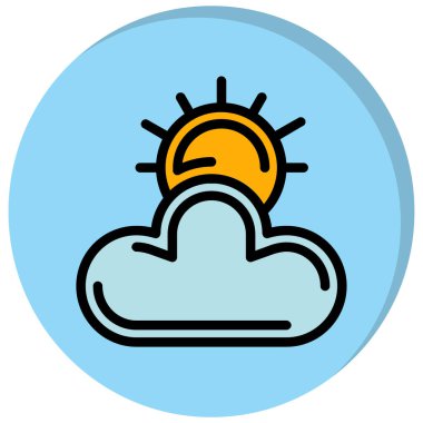 Bulut. Web simgesi vektör illüstrasyonu