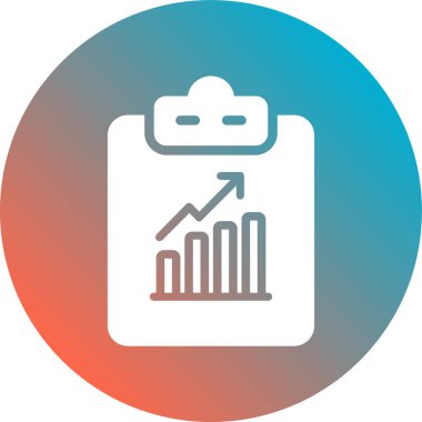Business Graph vektör simgesi modern basit vektör illüstrasyonu