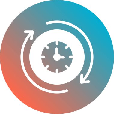 Saat simgesi vektör illüstrasyonu