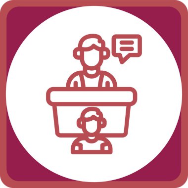 Modern eğitim ikonunun vektör illüstrasyonu