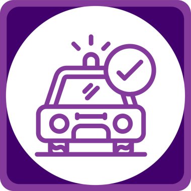 - Araba. Web simgesi basit illüstrasyon