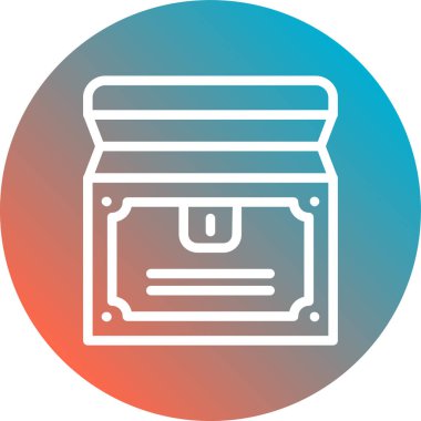 Para çantası ikonu. Basit resimleme