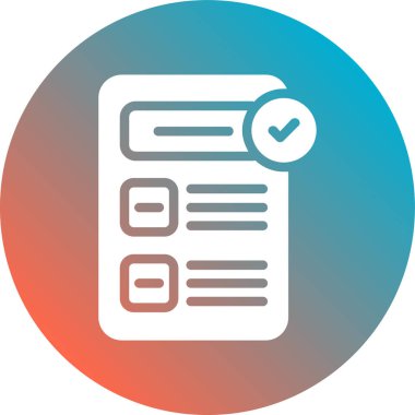 belge simgesi vektör illüstrasyonu