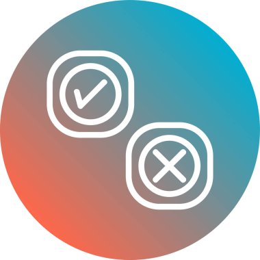 işaretleme işareti, vektör illüstrasyonu basit tasarım