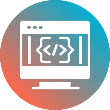 Web simgesi vektör illüstrasyonu