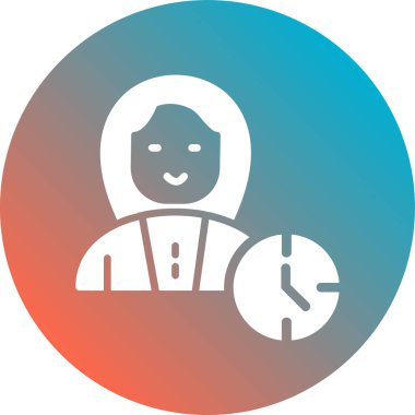 Bir insan simgesinin vektör illüstrasyonu