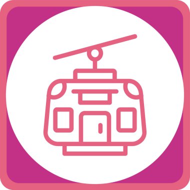 Helikopter simge vektör çizim