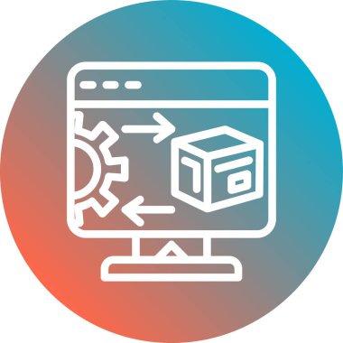 Web renk simgesi. Vektör çizim