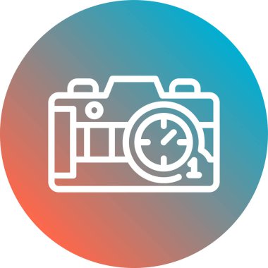 kamera simgesi vektör illüstrasyonu