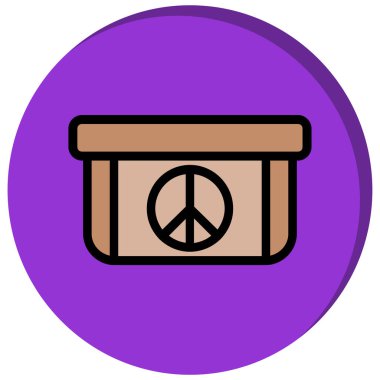 Barış simge vektör çizim