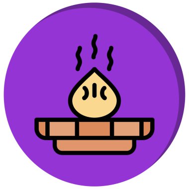 Kahve çekirdeği. Web simgesi basit illüstrasyon