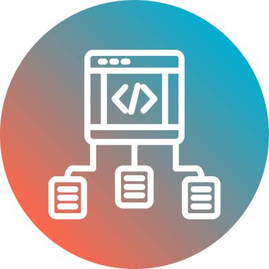 Web simgesi vektör illüstrasyonu