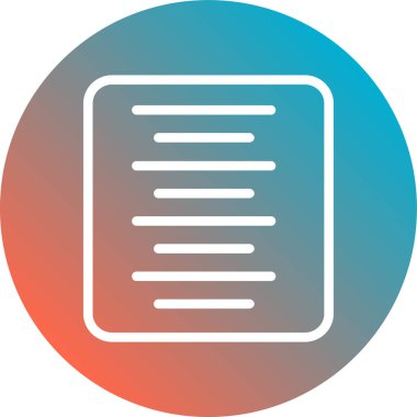 Belge simgesinin vektör illüstrasyonu