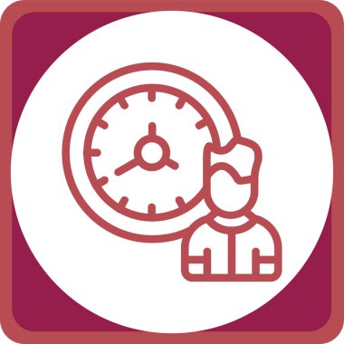 Kronometre simgesi modaya uygun izole edilmiş arkaplan