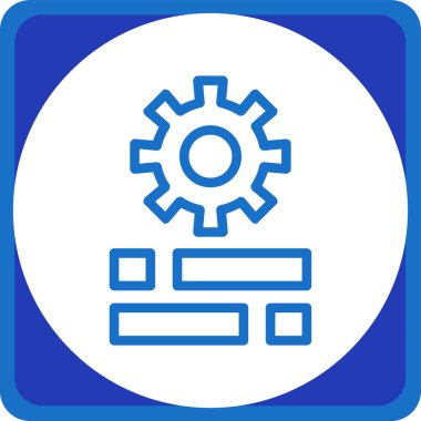 Dişli Tümleştirme vektör simgesi bir çerçeve içinde