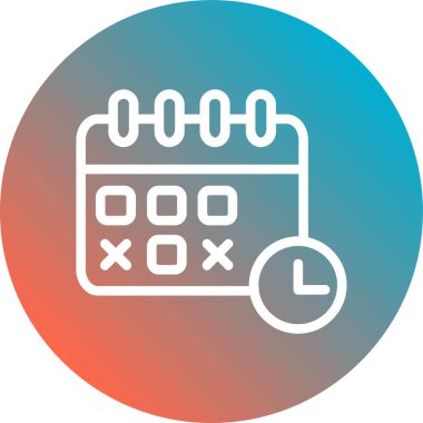 vektör Takvimi Simgesi illüstrasyonu