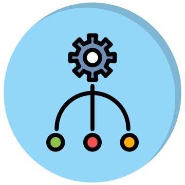 Teçhizat Web simgesi basit illüstrasyon