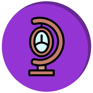 Saat simgesi vektör illüstrasyonu