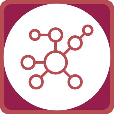 şebeke. Web simgesi basit illüstrasyon