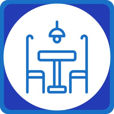 Yedek kulübesi Web simgesi basit illüstrasyon