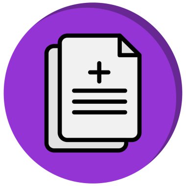 belge vektör simgesi modern basit illüstrasyon