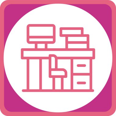 Dükkan. Web simgesi basit illüstrasyon