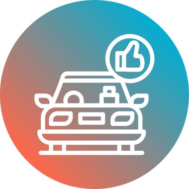 araba simgesi daire içinde