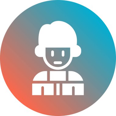 Alt düz simgesi, vektör çizim