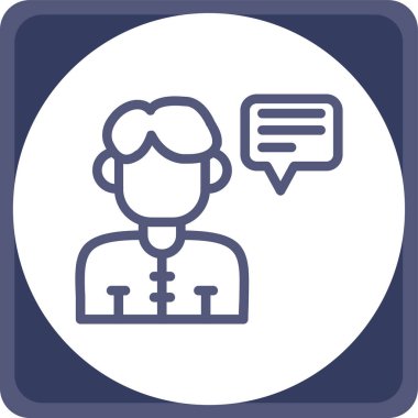 İnsan simgesinin vektör illüstrasyonu