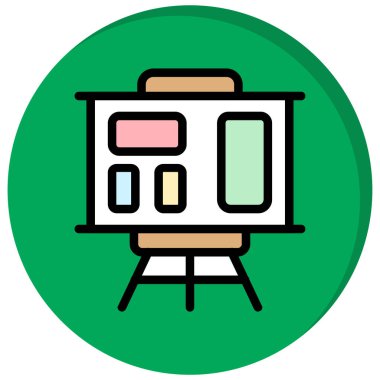 Çizgi film simgesinin vektör çizimi