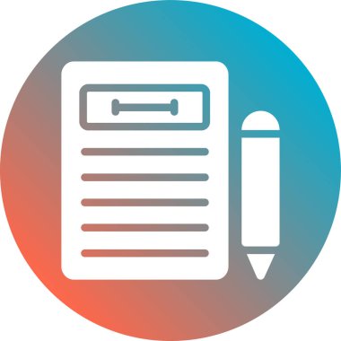 Belge. Web simgesi basit illüstrasyon